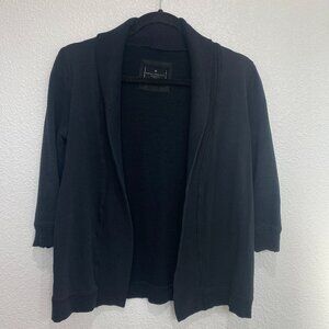 Banana Republic Black Open Front 3/4 Sleeves Shawl Collar Cardigan - Size XS